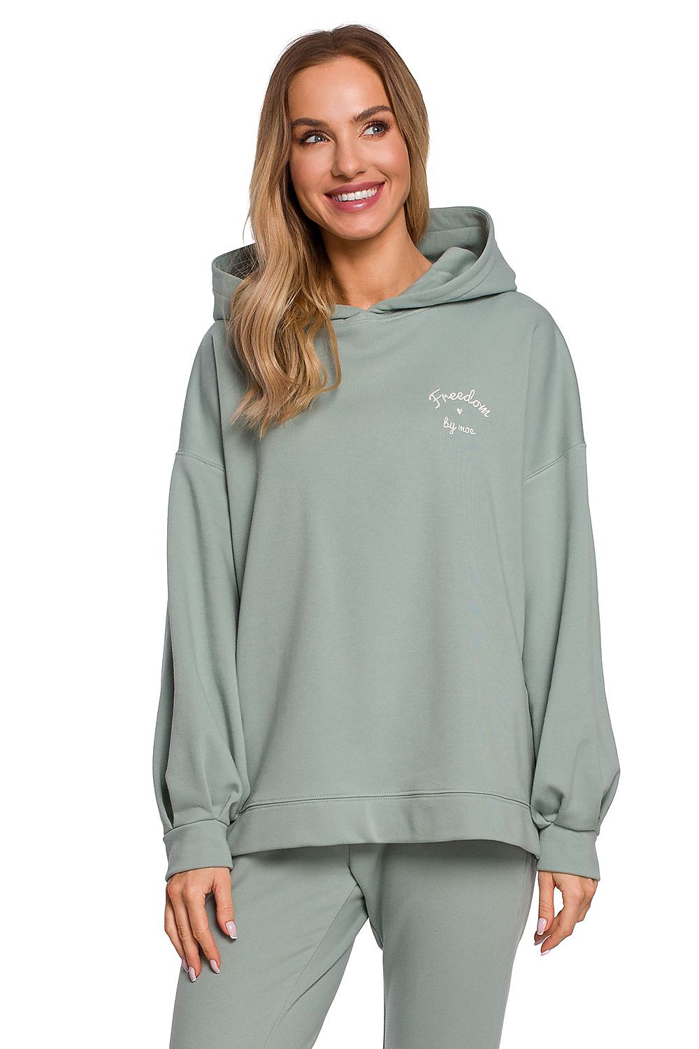 Freedom by Moe Light Green Hooded Sweatshirt