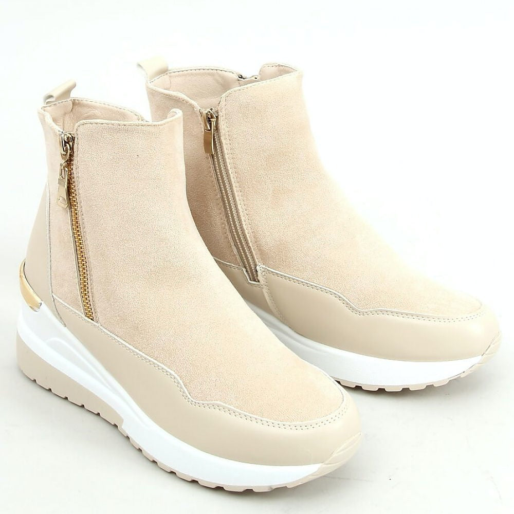 Inello Women's Warm Boots Light Beige