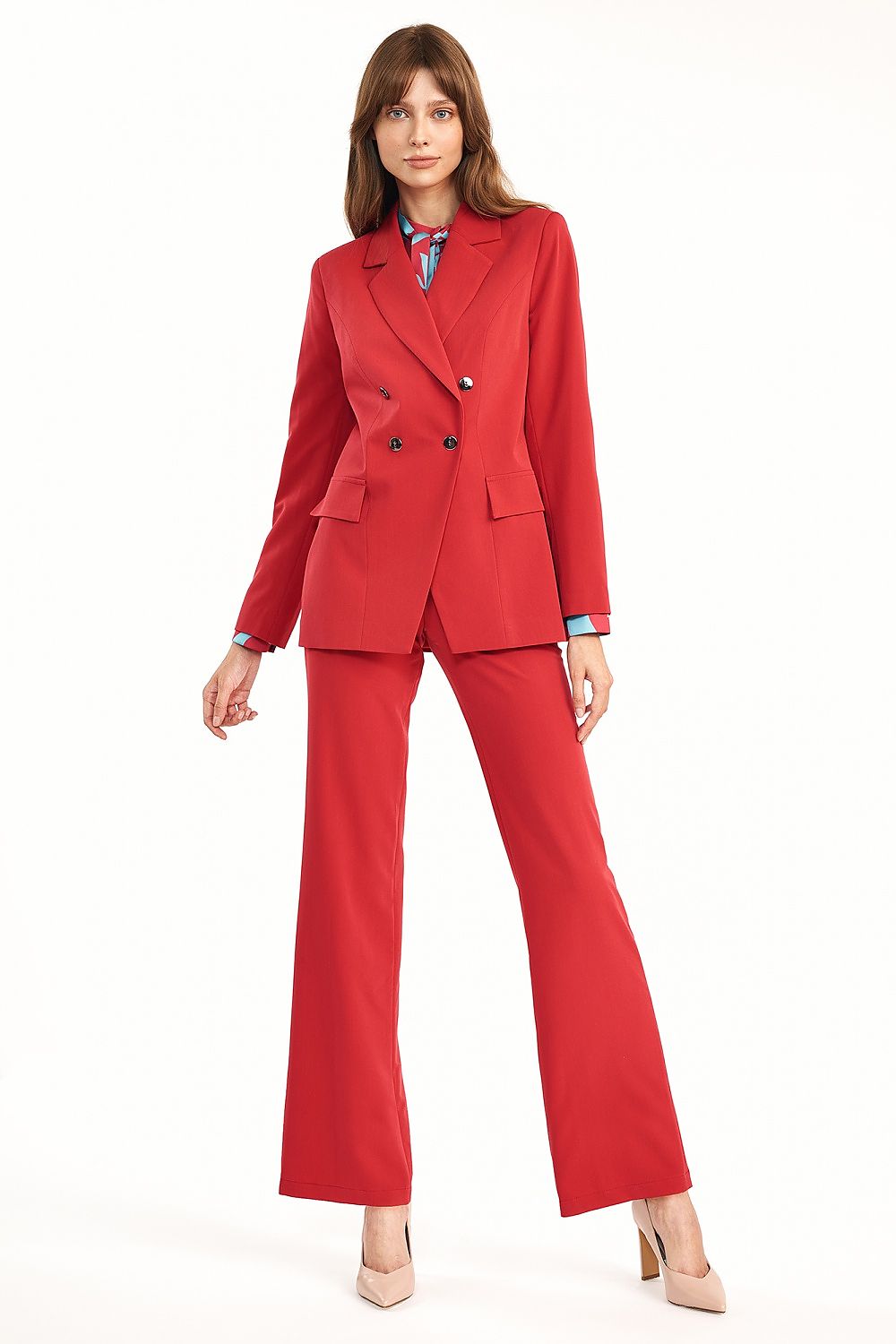 Nife Women's Blazer in Red