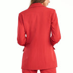 Nife Women's Blazer in Red