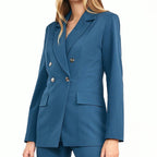Nife Women's Blazer in Marine