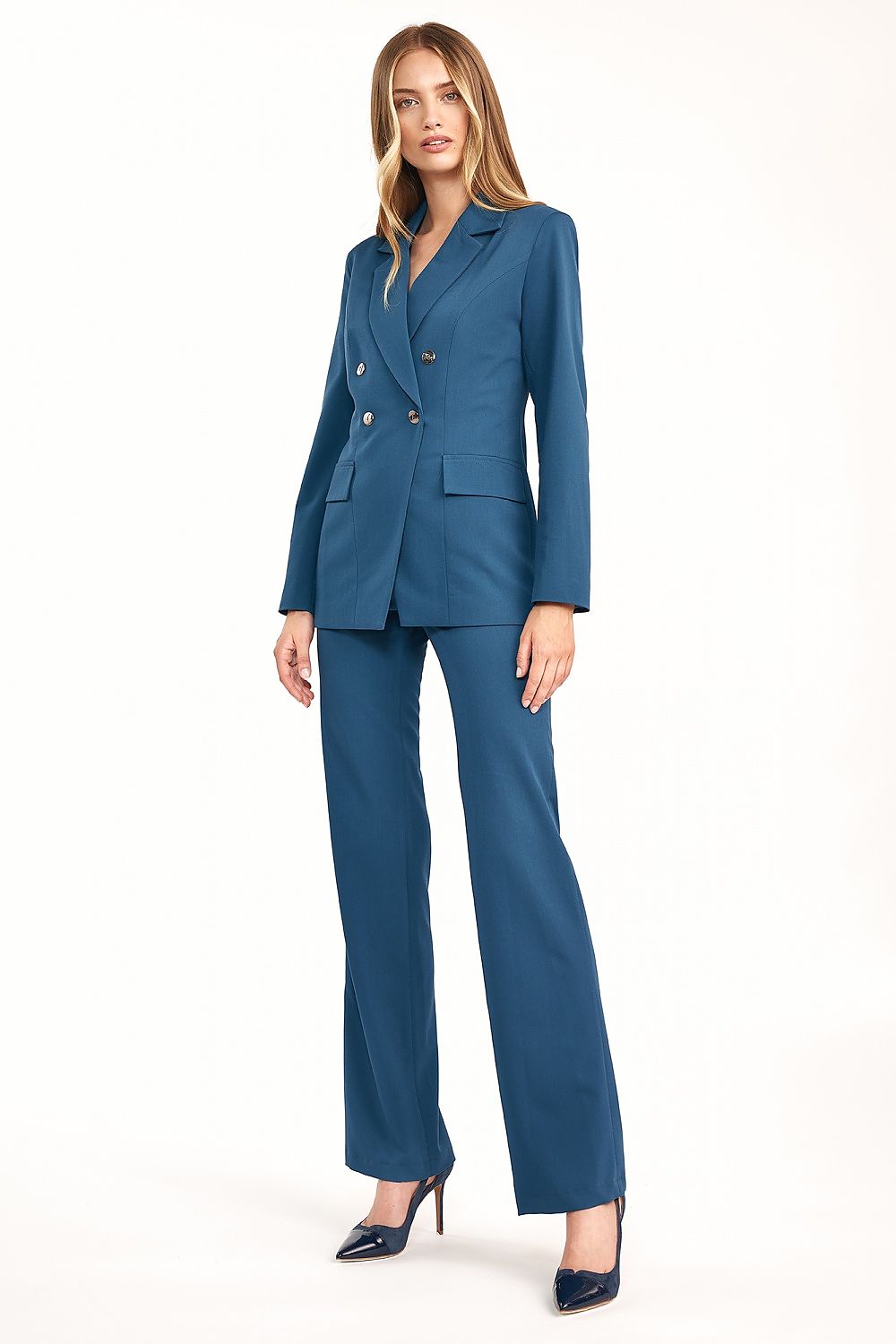 Nife Women's Blazer in Marine