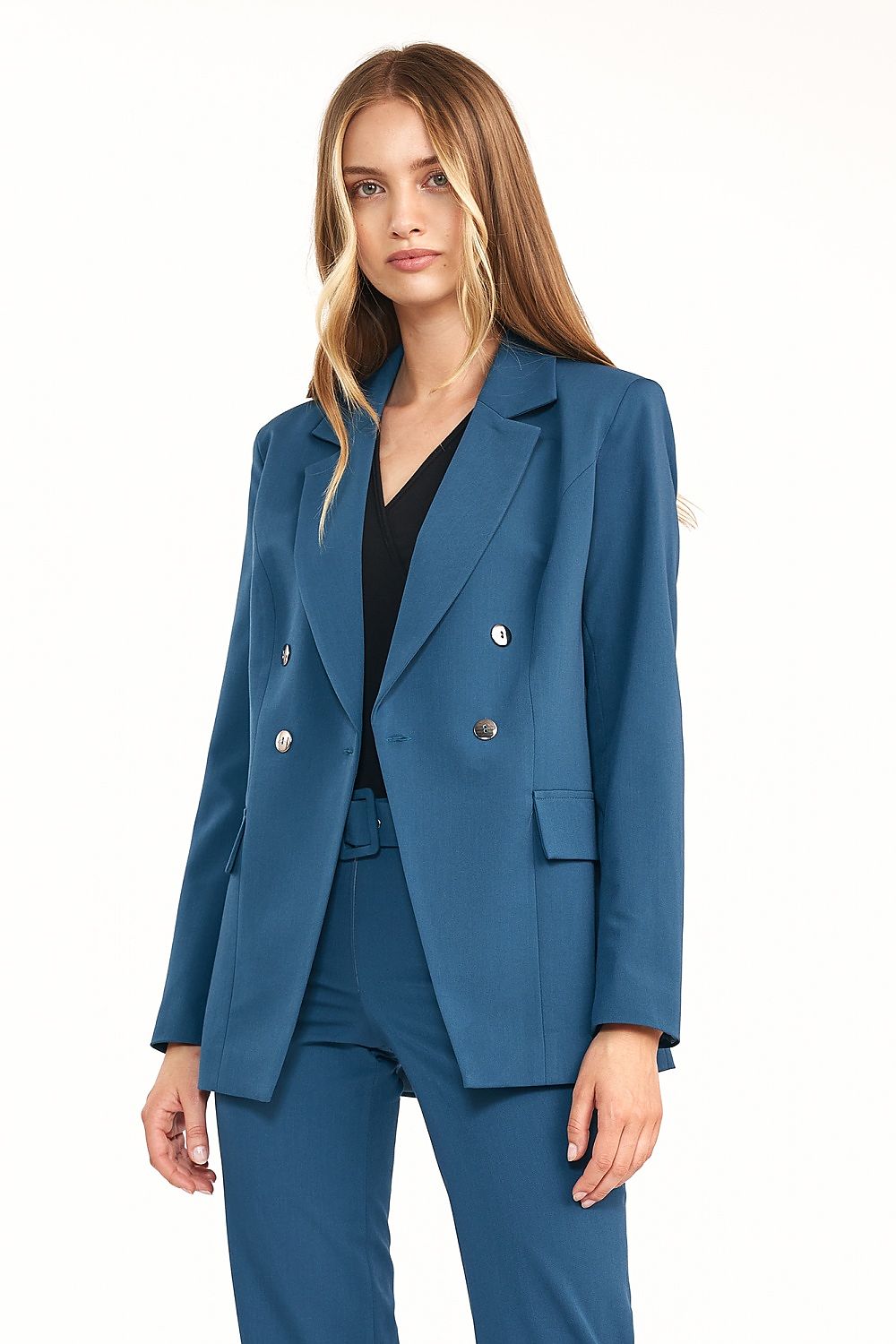 Nife Women's Blazer in Marine