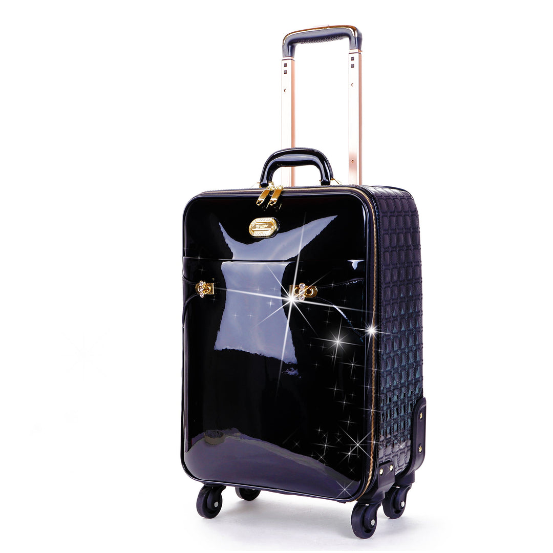 Tri-Star Durable Flexible Carry-On Luggage with Spinning Wheels