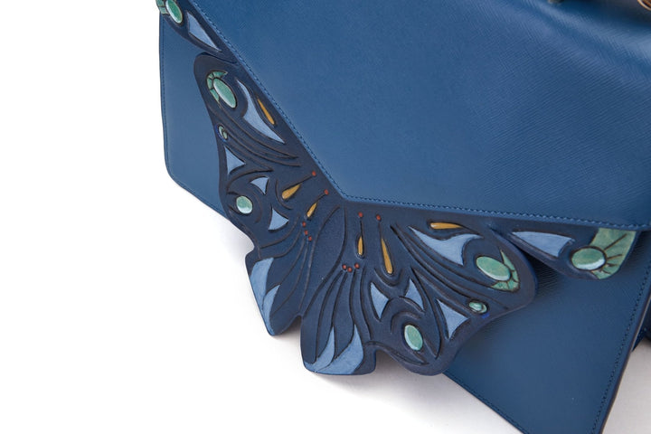 Wings Blue Shoulder Bag