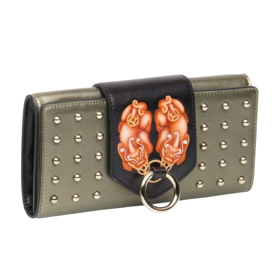 PX (PiXiu) Green Continental Purse