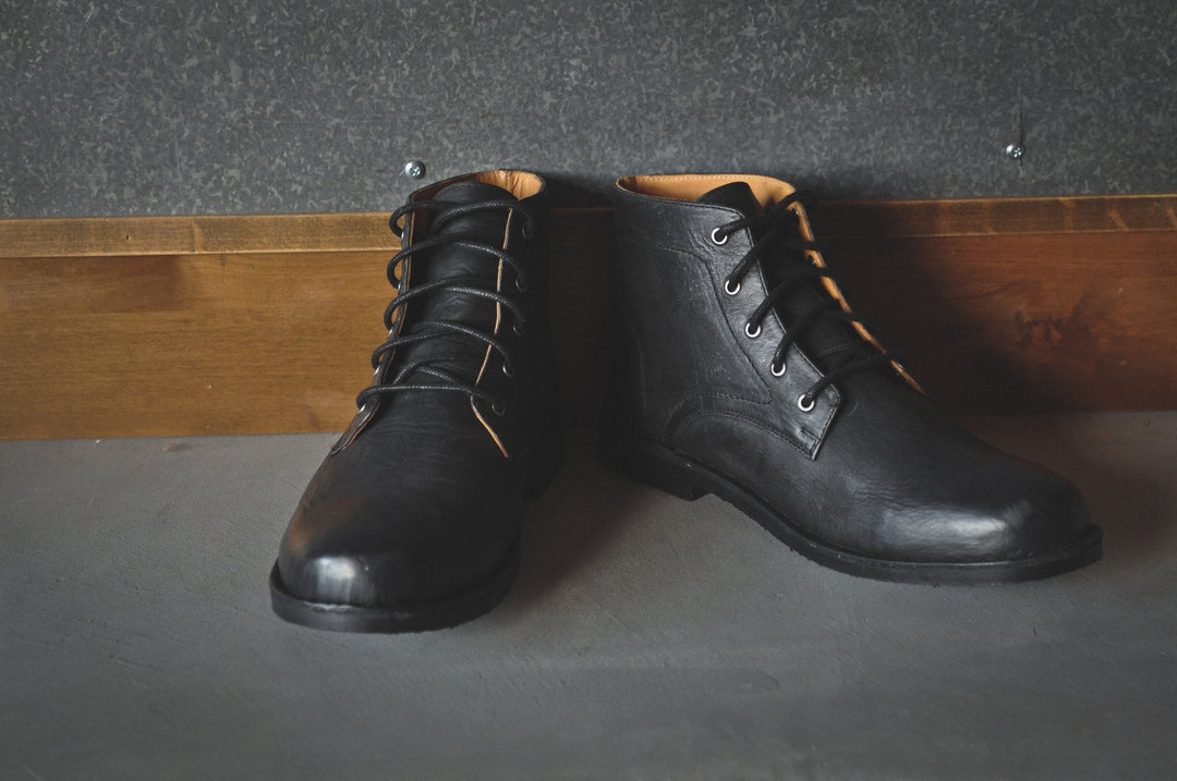 The Grover Men's Boot in Black Leather