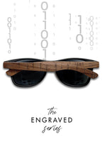 Eyewood Engraved Wooden Sunglasses | Binary