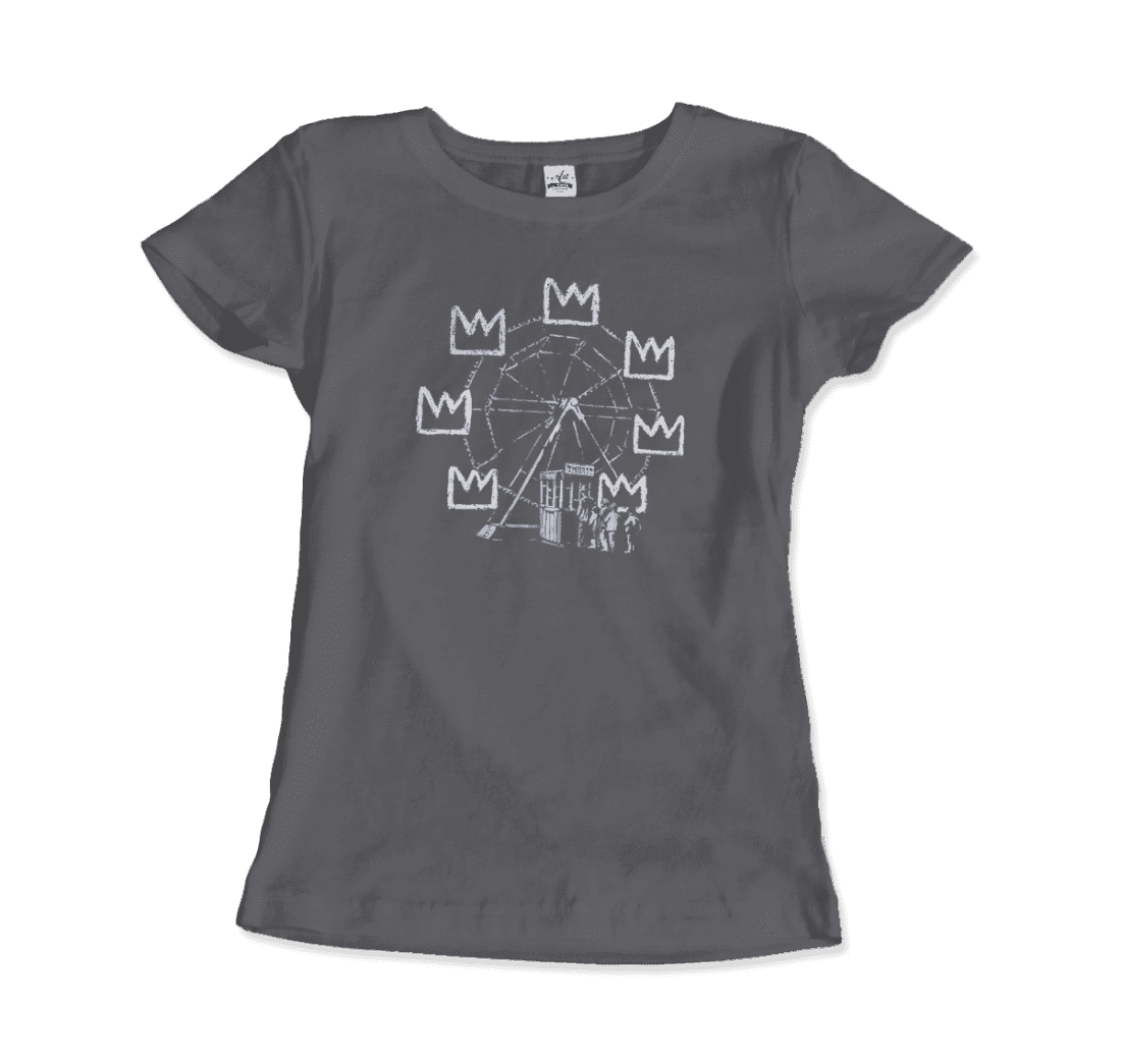 Banksy Ferris Wheel Homage to Basquiat Artwork T-Shirt
