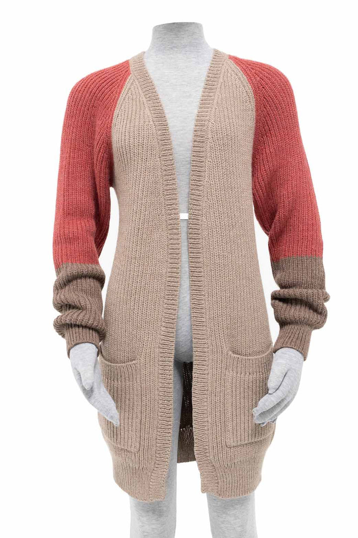 Alpaca Sweater Coat Nantucket Red