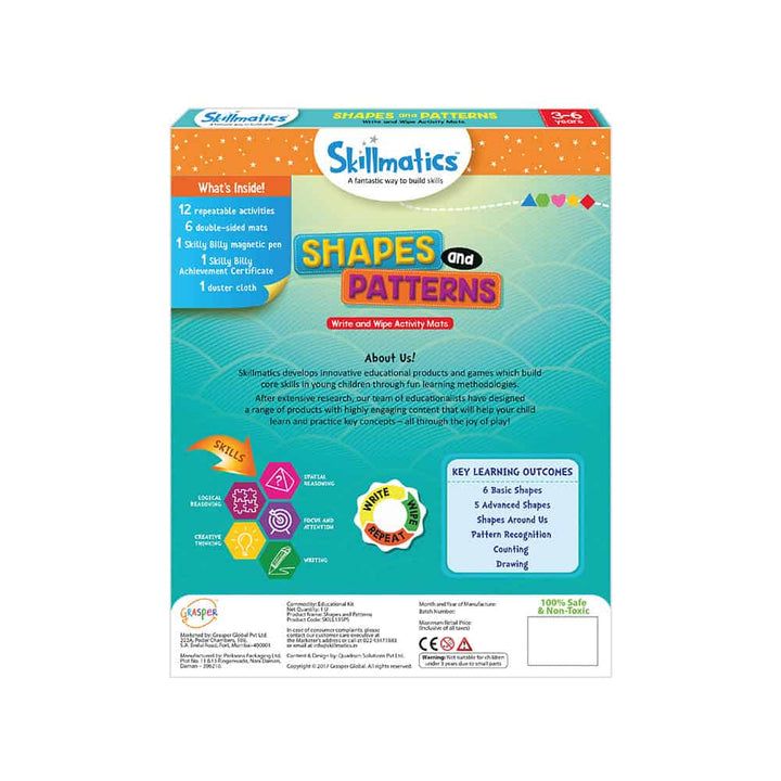 Skillmatics Shapes and Patterns Educational Games for Kids (3-6)