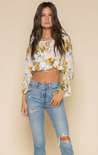Buttercup Fields Crop Top