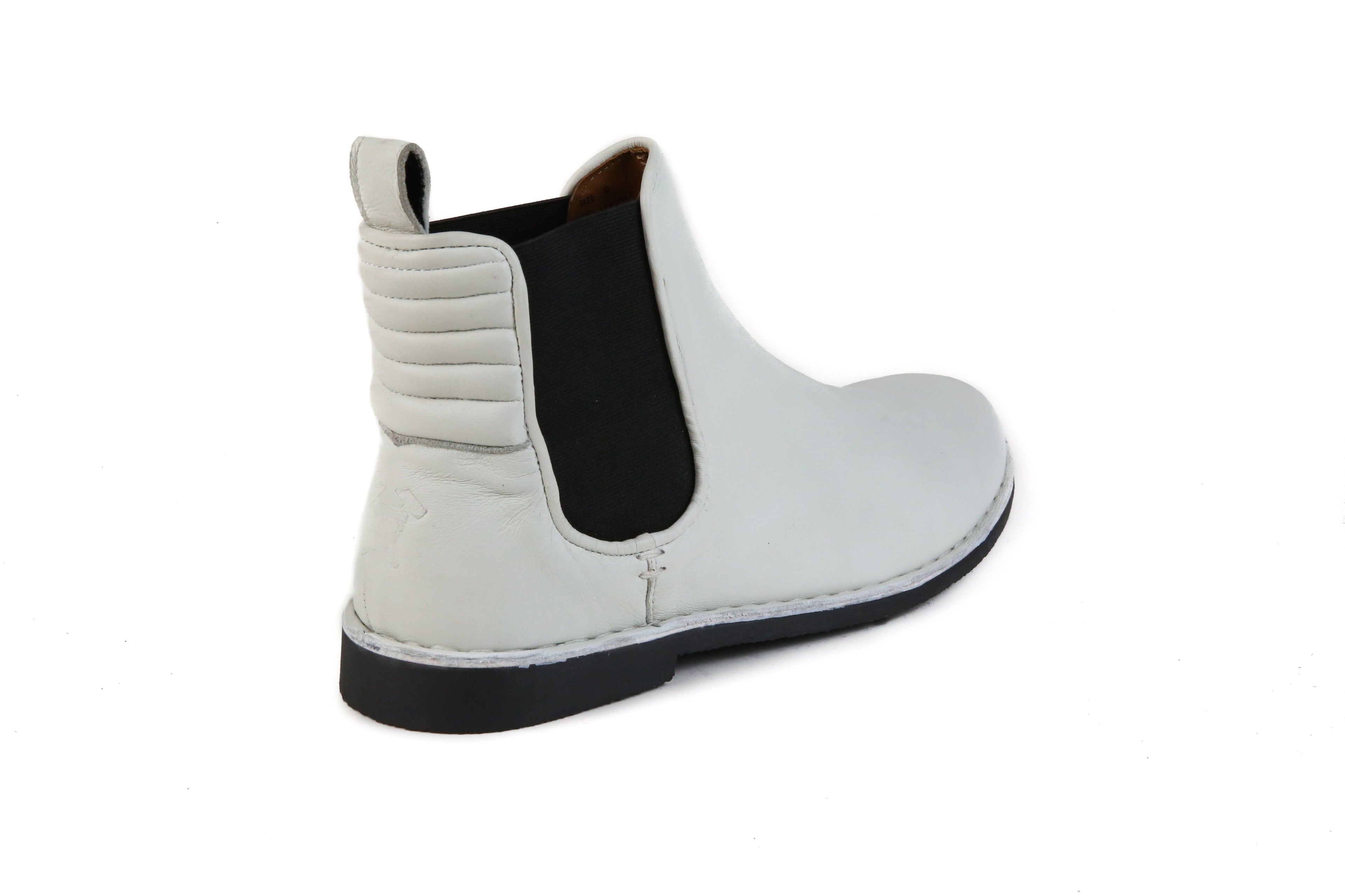 The Gamble Leather Boot White