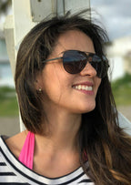 Titanium Aviator Sunglasses with Gift Box