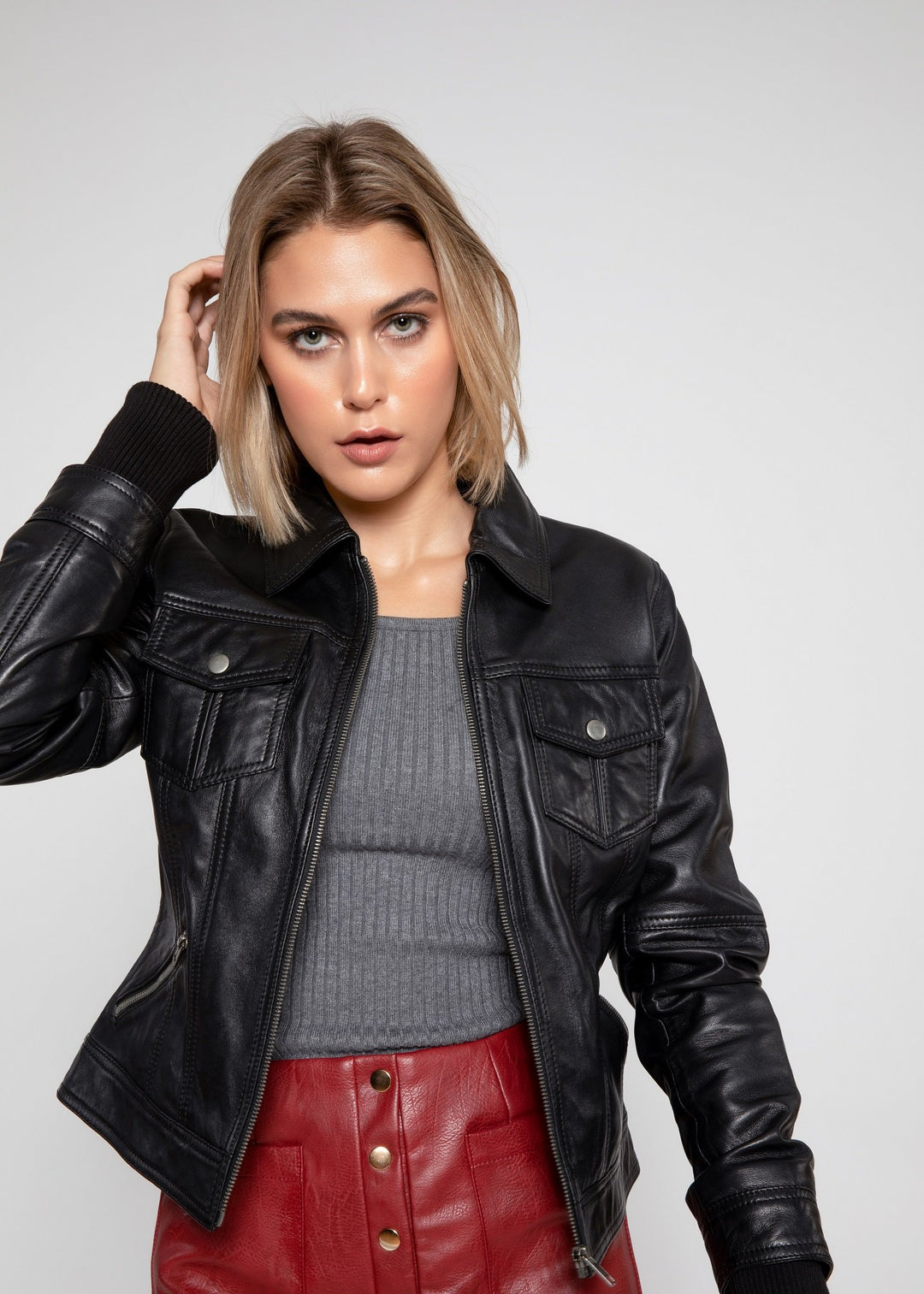 Annalise Womens Leather Jacket