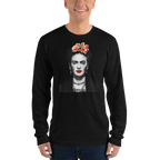 Frida Kahlo With Flowers Poster Artwork Long Sleeve Shirt