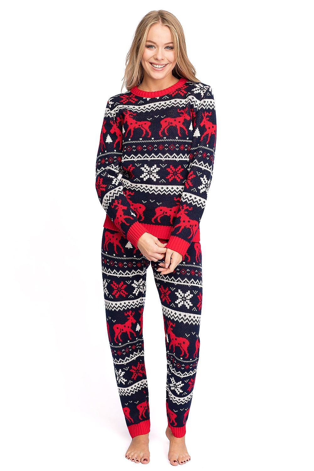 LaLupa Christmas Jumper Navy