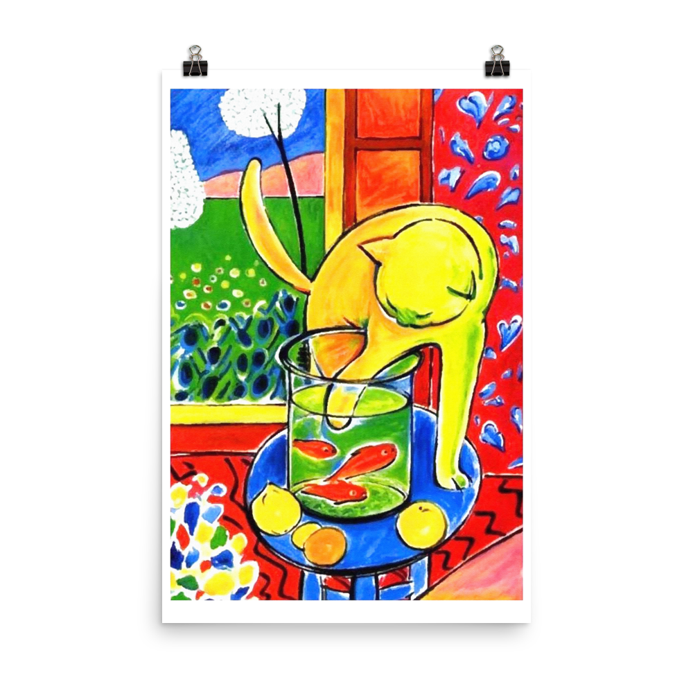 Henri Matisse the Cat With Red Fishes 1914 Poster