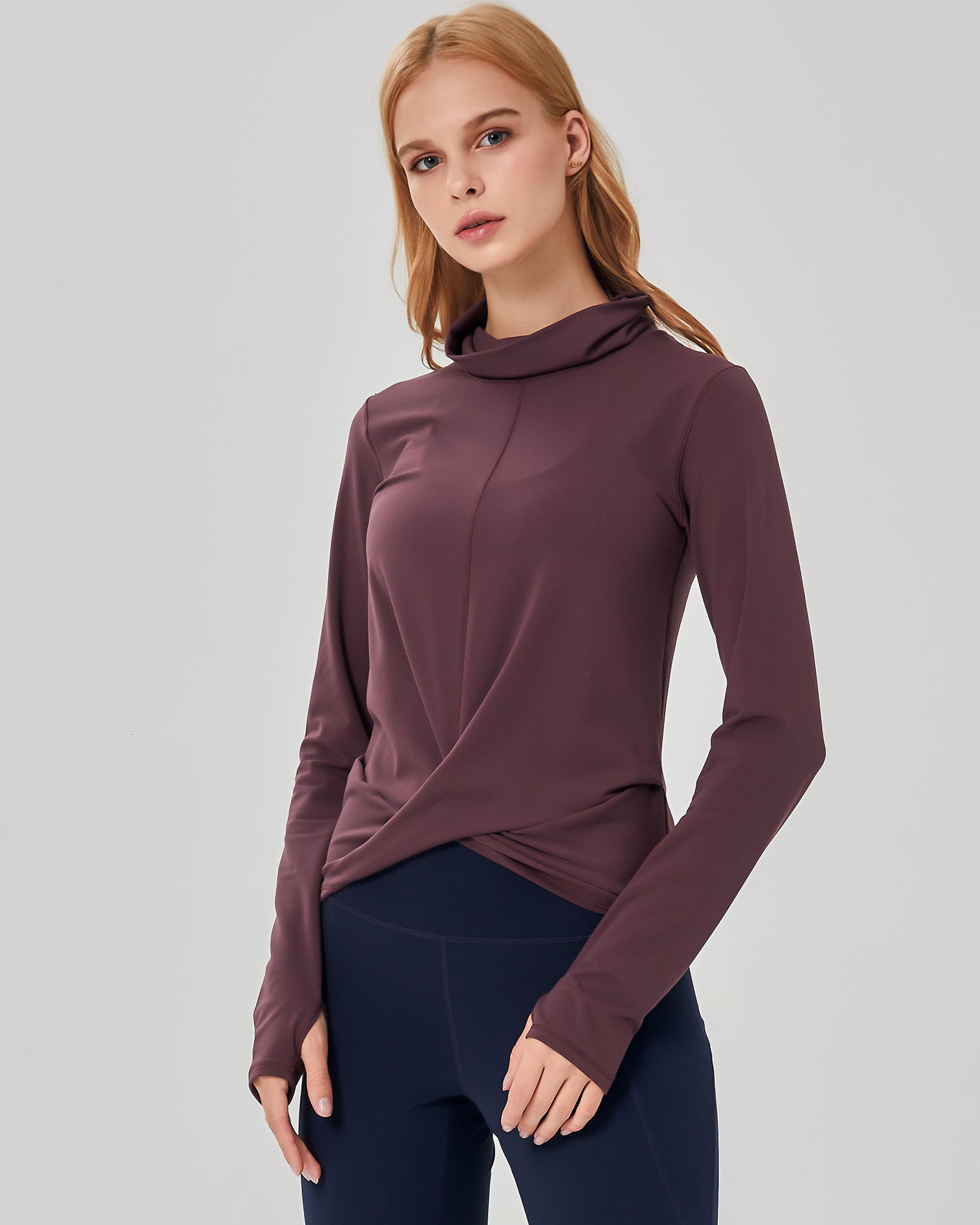 Turtle-Cowl Neck Coziplex™ Long Sleeve