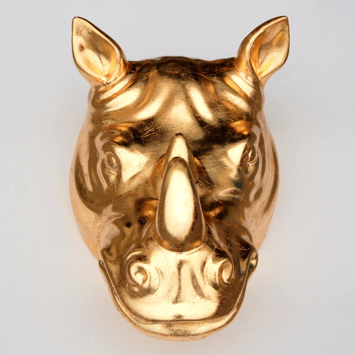 Rhino Gold Gilded Wall Planter