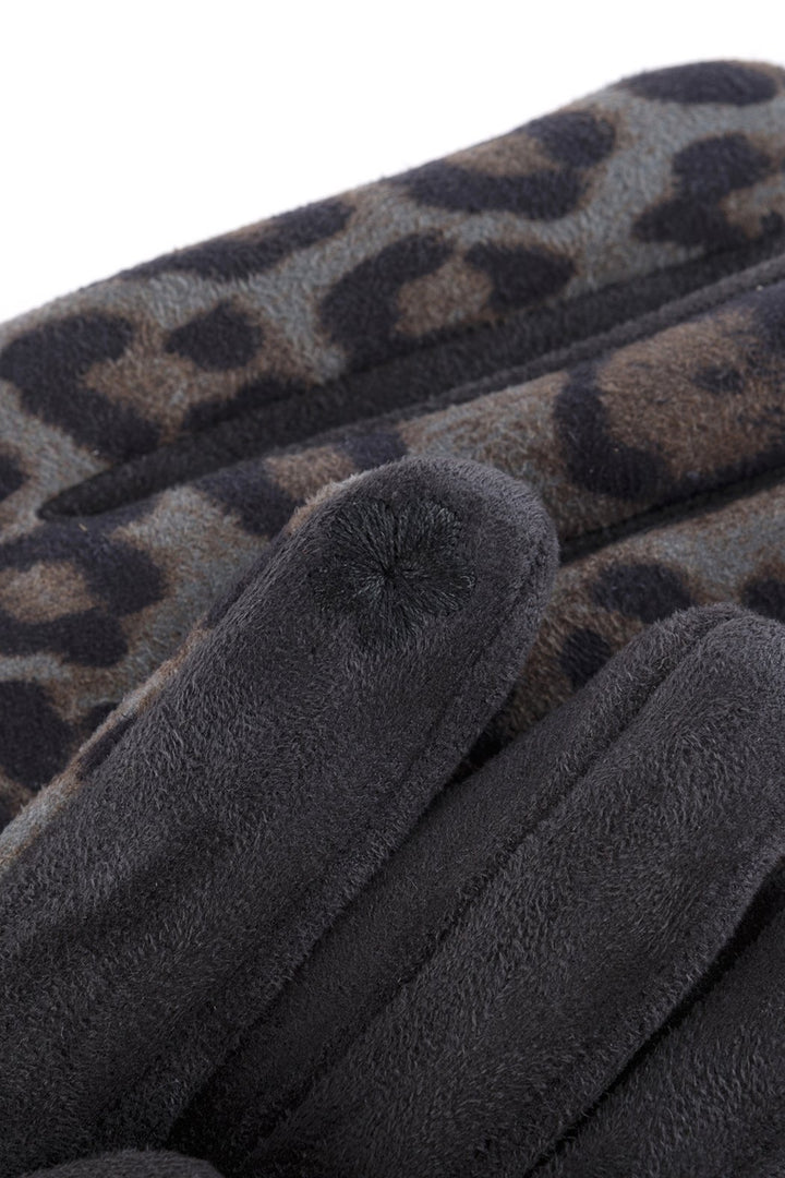 Smart Touch Leopard Gloves