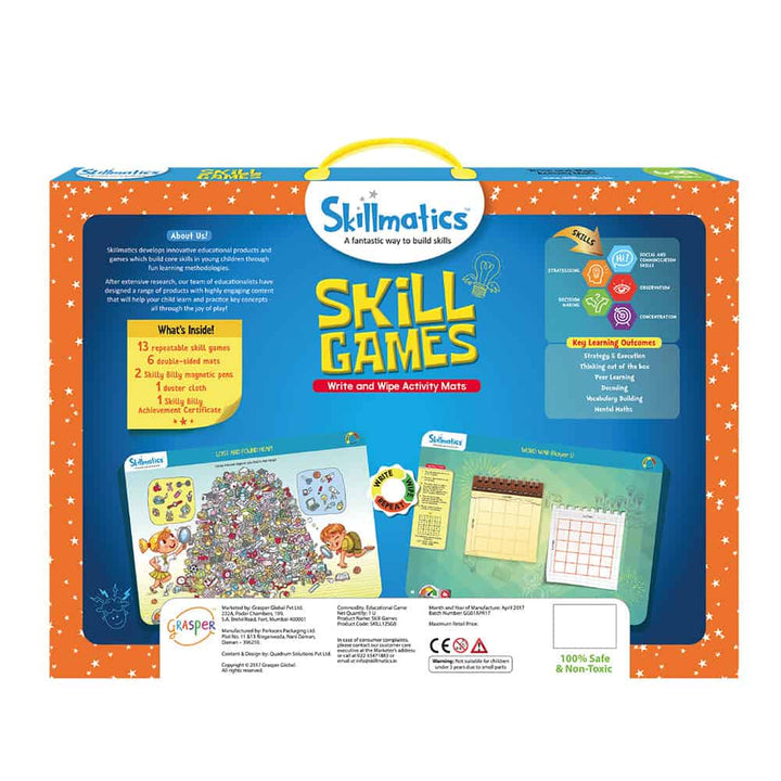Skillmatics Skill Games Wipe Educational Games (6-99)