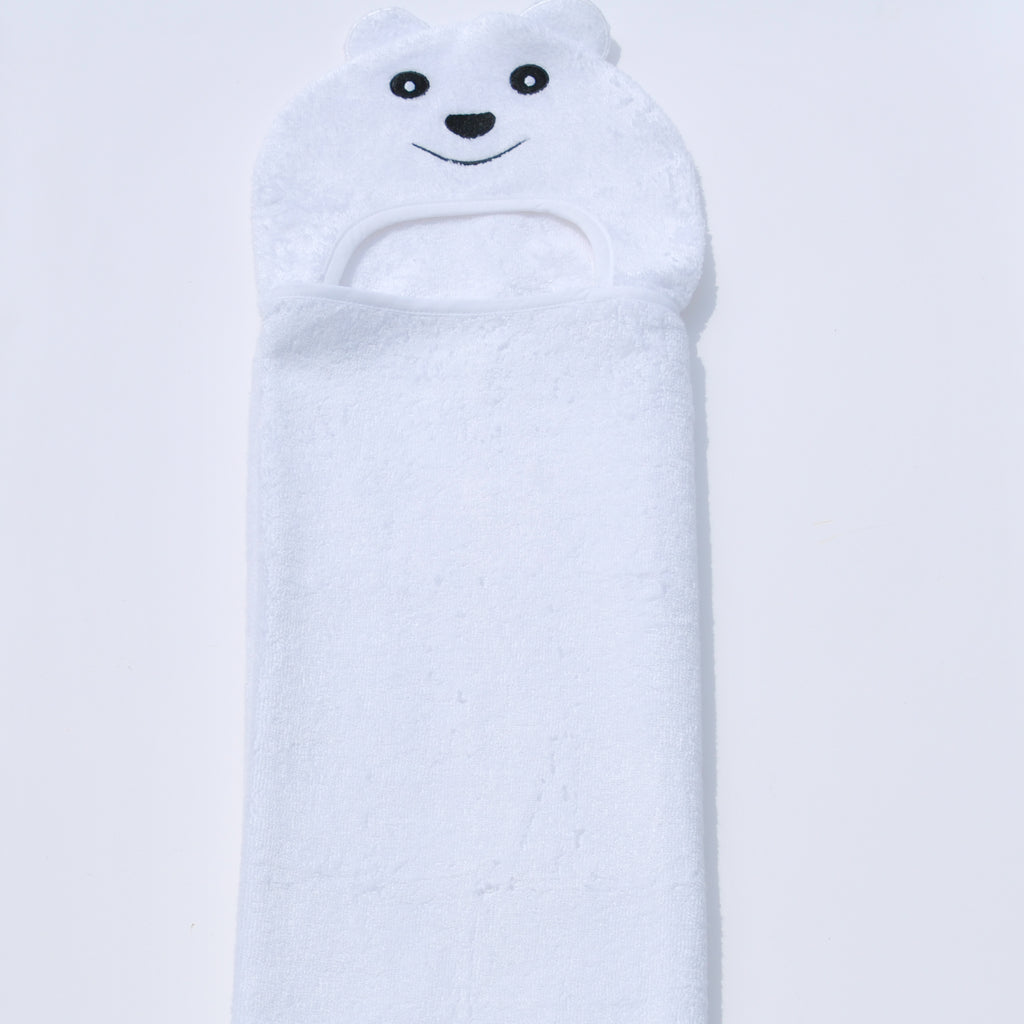 Bamboo Rayon Bear Hooded Turkish Towel Little Kid