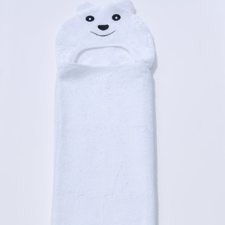 Bamboo Rayon Bear Hooded Turkish Towel Little Kid