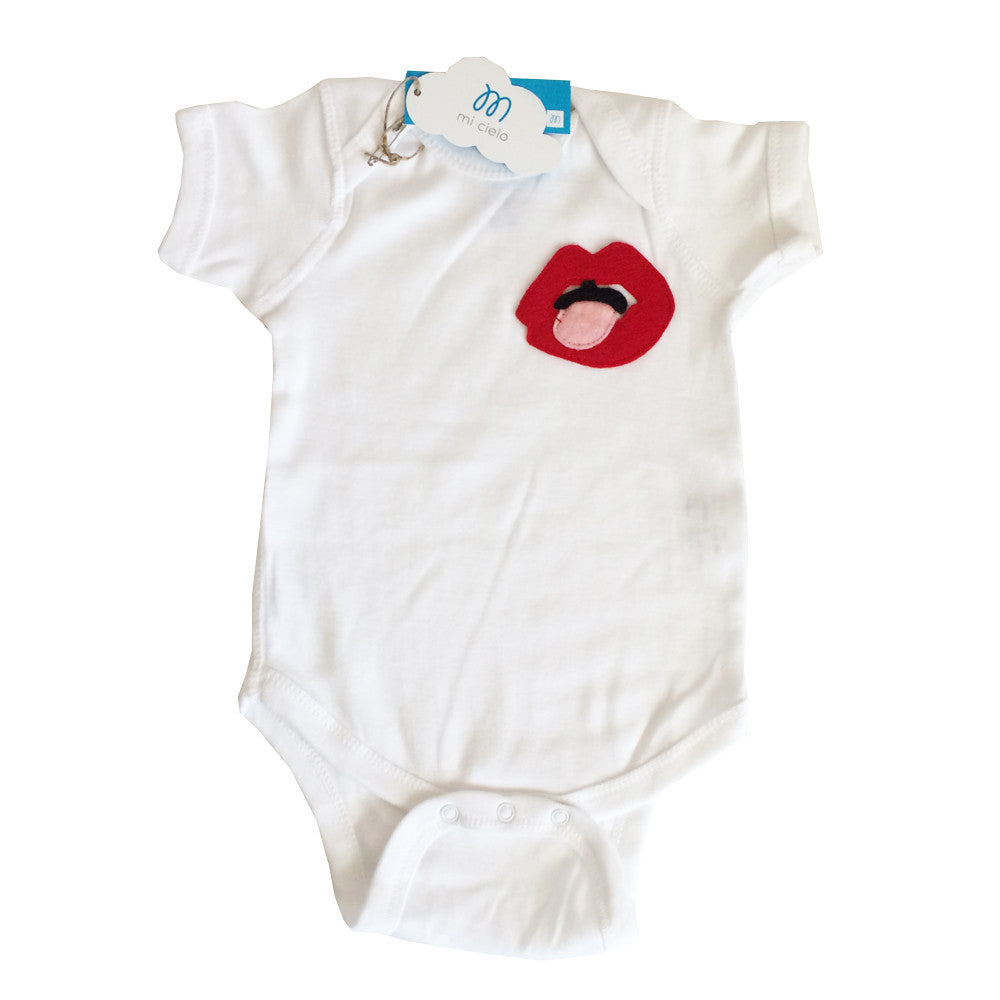Baby Onesie Lips Mi Cielo X Donald Robertson