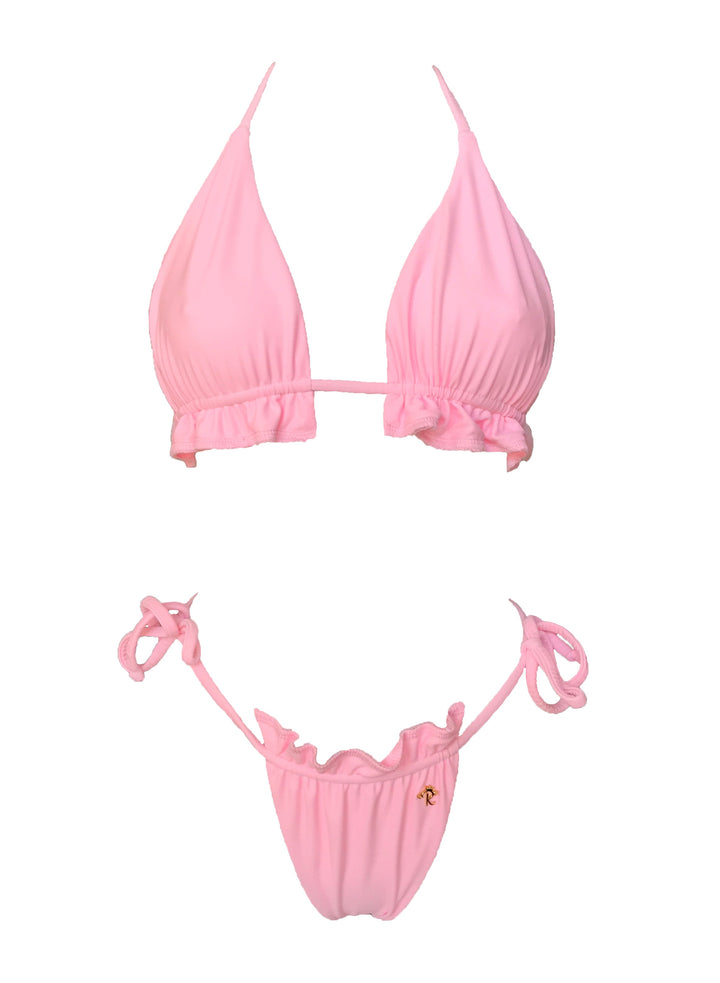Hanna Triangle Top & Thong Bottom Baby Pink