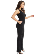 One Shoulder Jumpsuit in Black