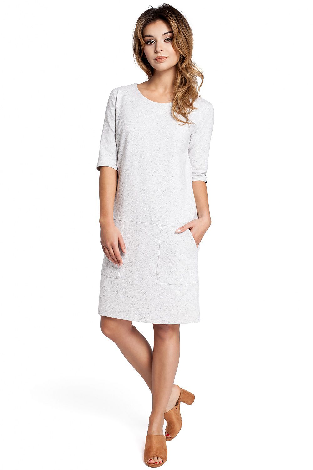 White Daydress 1/2 Sleeve