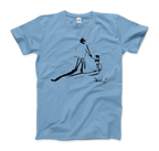 Salvador Dali Sketch, Childhood With Father Riding a Bike 1971 T-Shirt