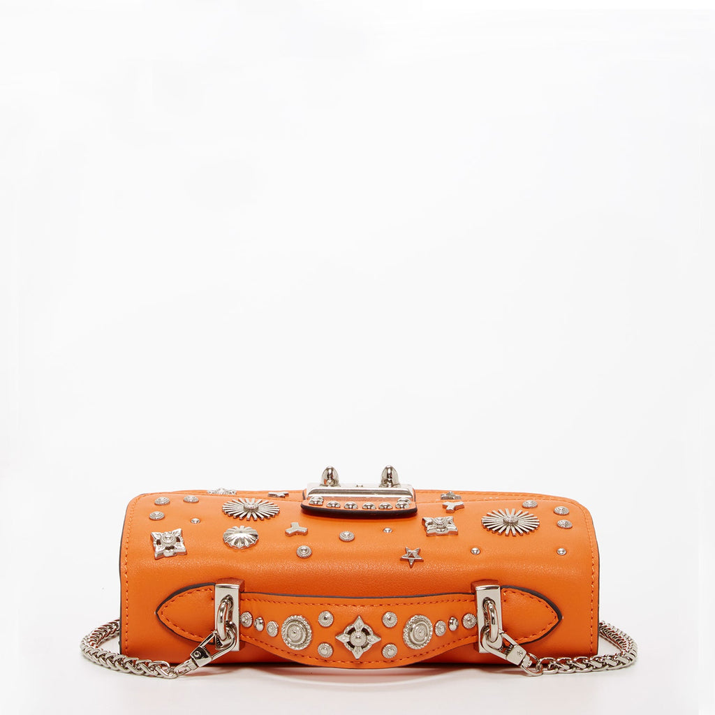 The Hollywood Small Leather Bag Orange