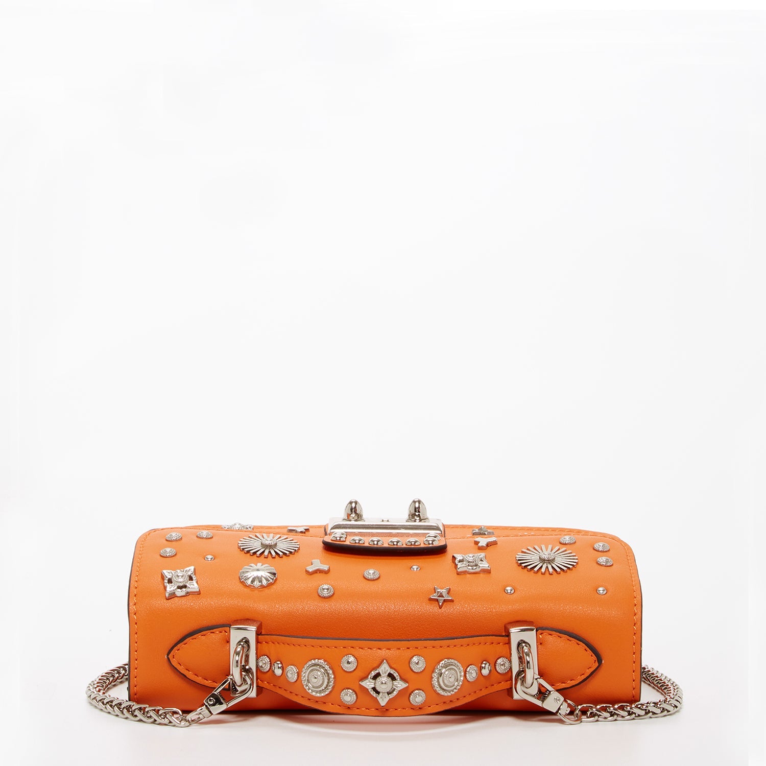 The Hollywood Small Leather Bag Orange