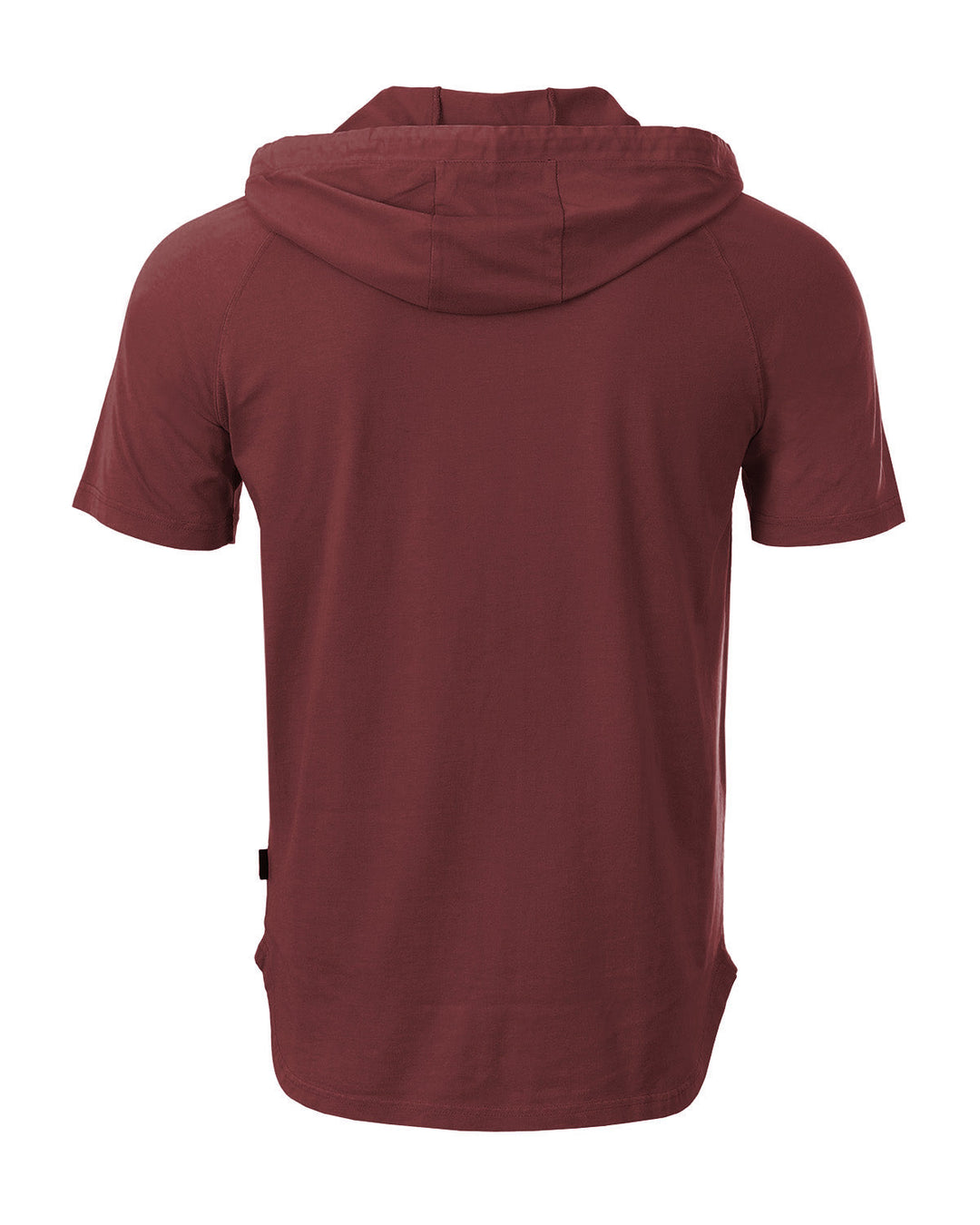 Pigment Dyed Hooded Short Sleeve V-Neck Raglan Henley