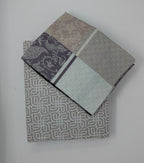 Jacquard Grey Floral Paisley Flat Sheet & Pillow Cases Set