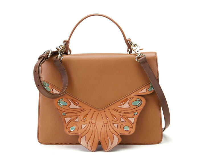 Wings Brown Shoulder Bag