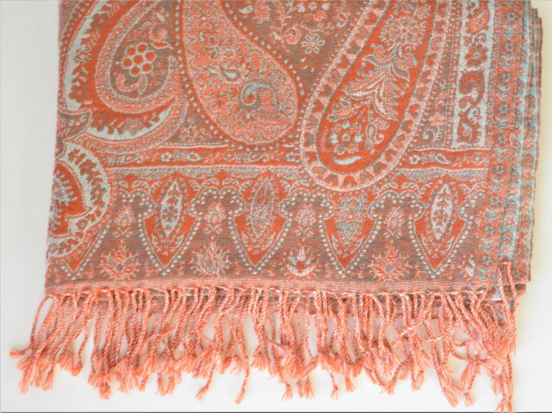 Handwoven Paisley Jamavar Designer Woolen Shawl