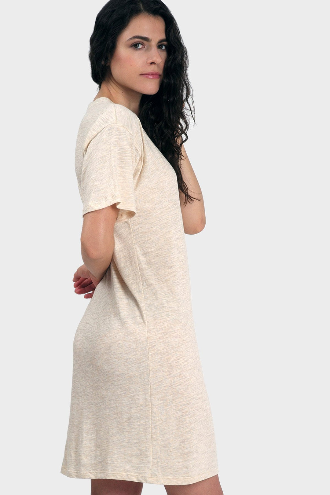 Mika T-Shirt Dress Beige