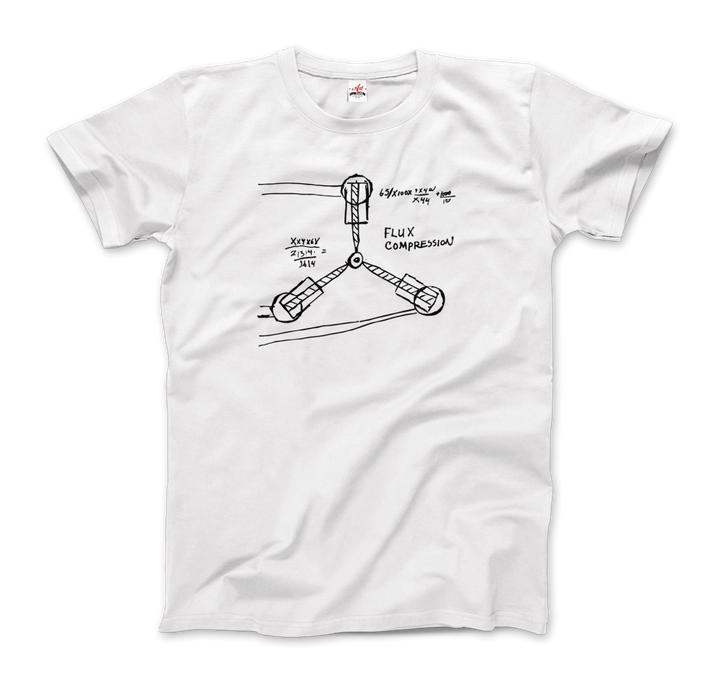 Flux Capacitor Sketch From Back to the Future Artwork T-Shirt Men & Women