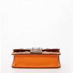The Hollywood Small Leather Bag Orange