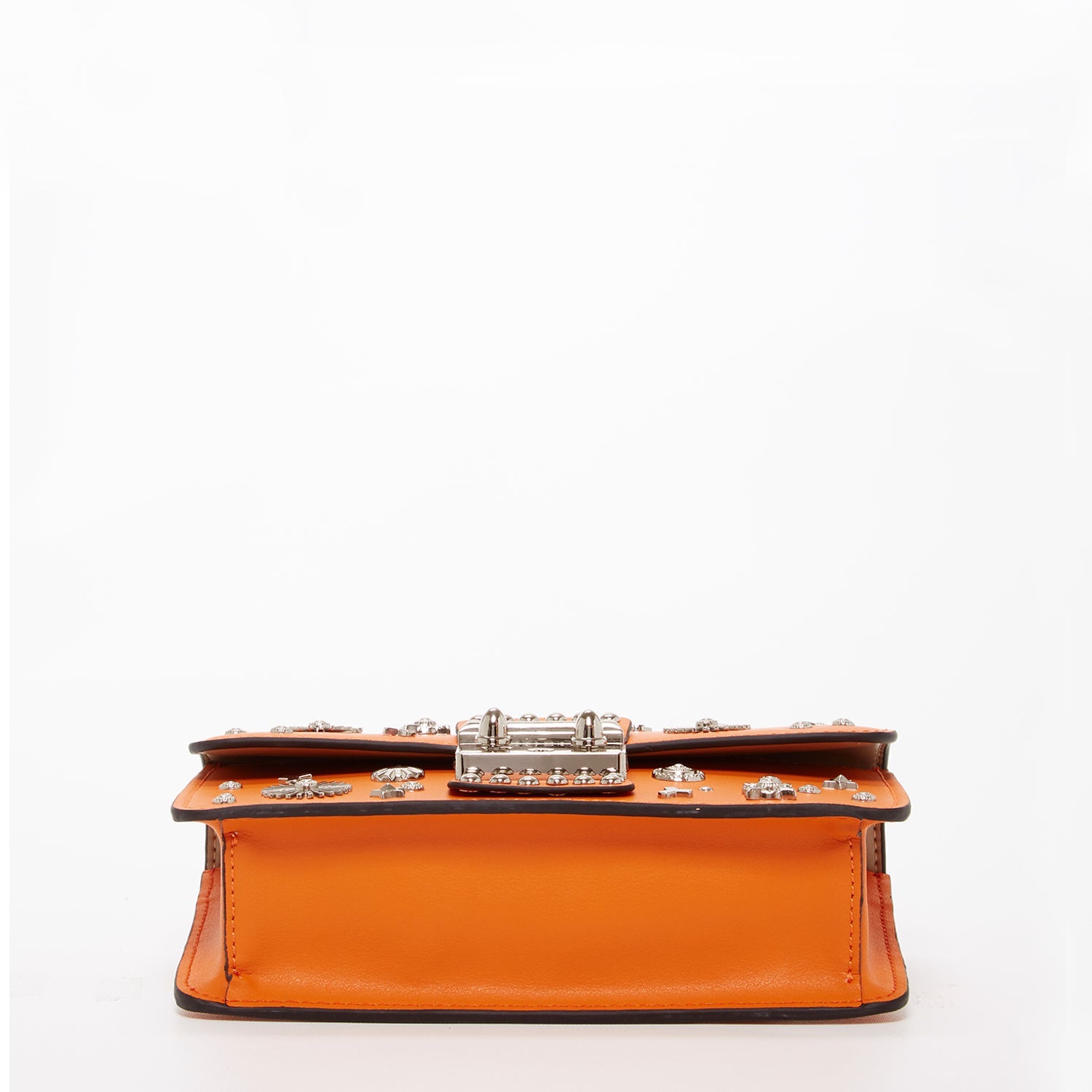 The Hollywood Small Leather Bag Orange