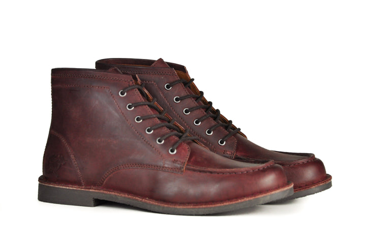 The Cooper Boots Oxblood Leather