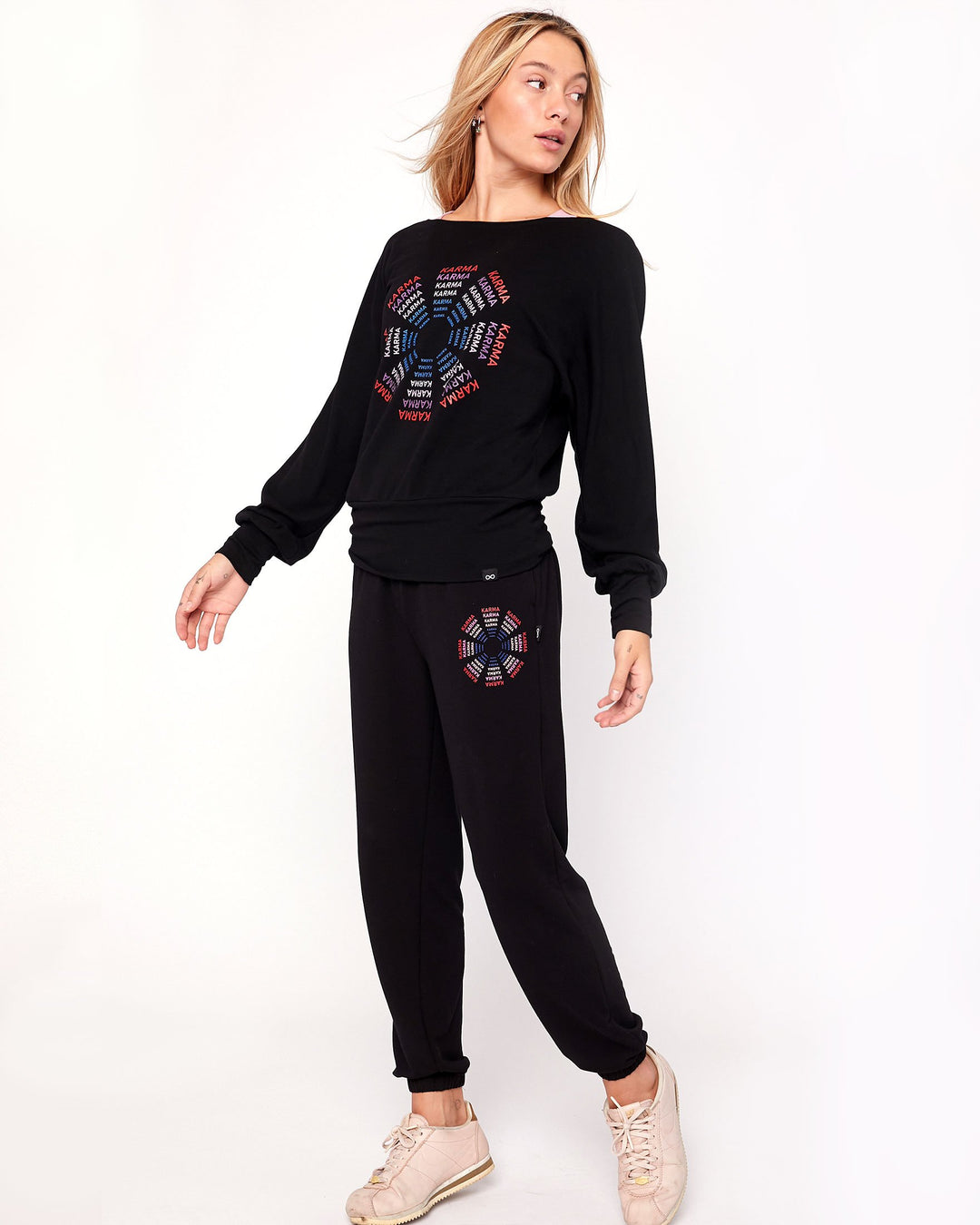 Karma Graphic Viscose Blend Sweatpants