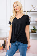 Short Sleeved Knot Tops