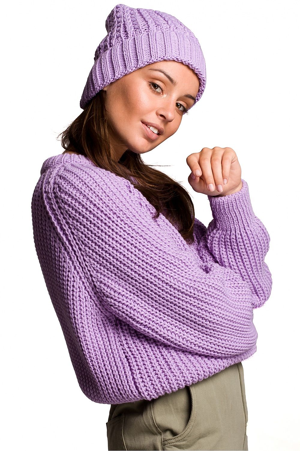 Violet Knitted Cap