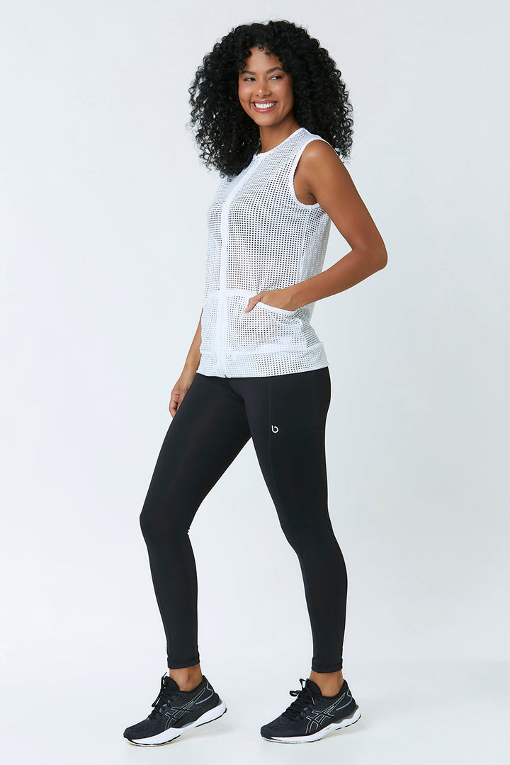 White Bravo Workout Vest