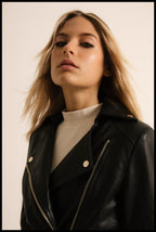 Long Biker Jacket Black