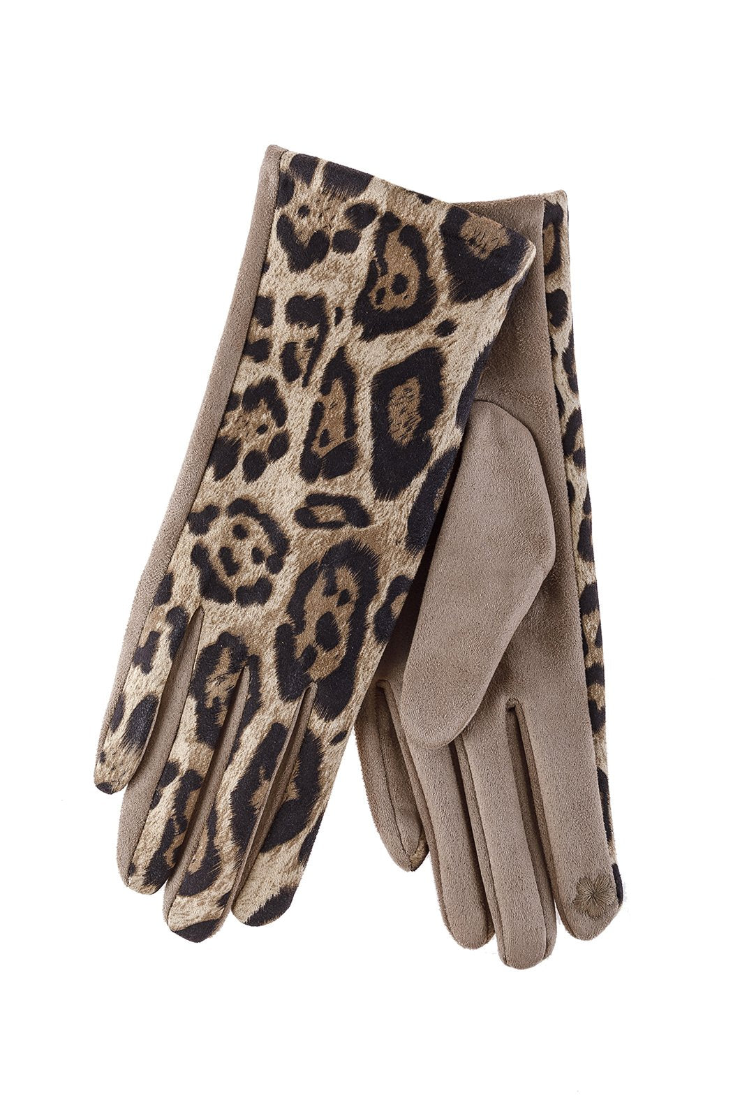 Smart Touch Leopard Gloves